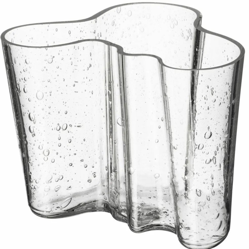 Aalto vas 16 cm, klart bubbelglas
