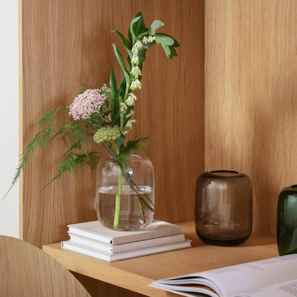 Acorn vas, 16,5 cm, clear