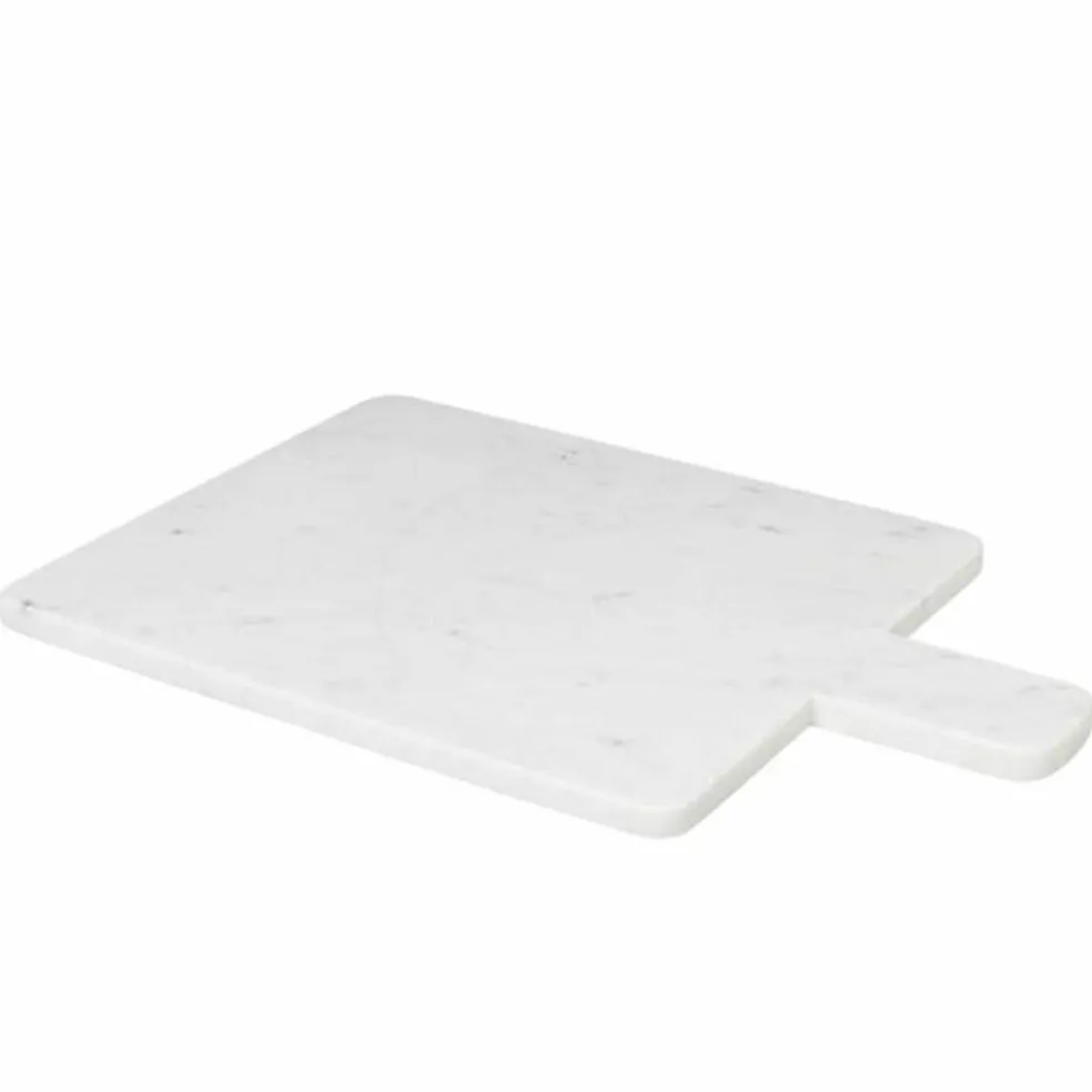 Adam serveringsbricka 45 × 30 cm, vit marmor