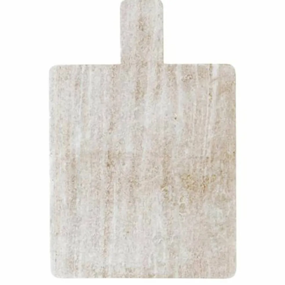Adam serveringsbricka 45 × 30 cm, vit marmor