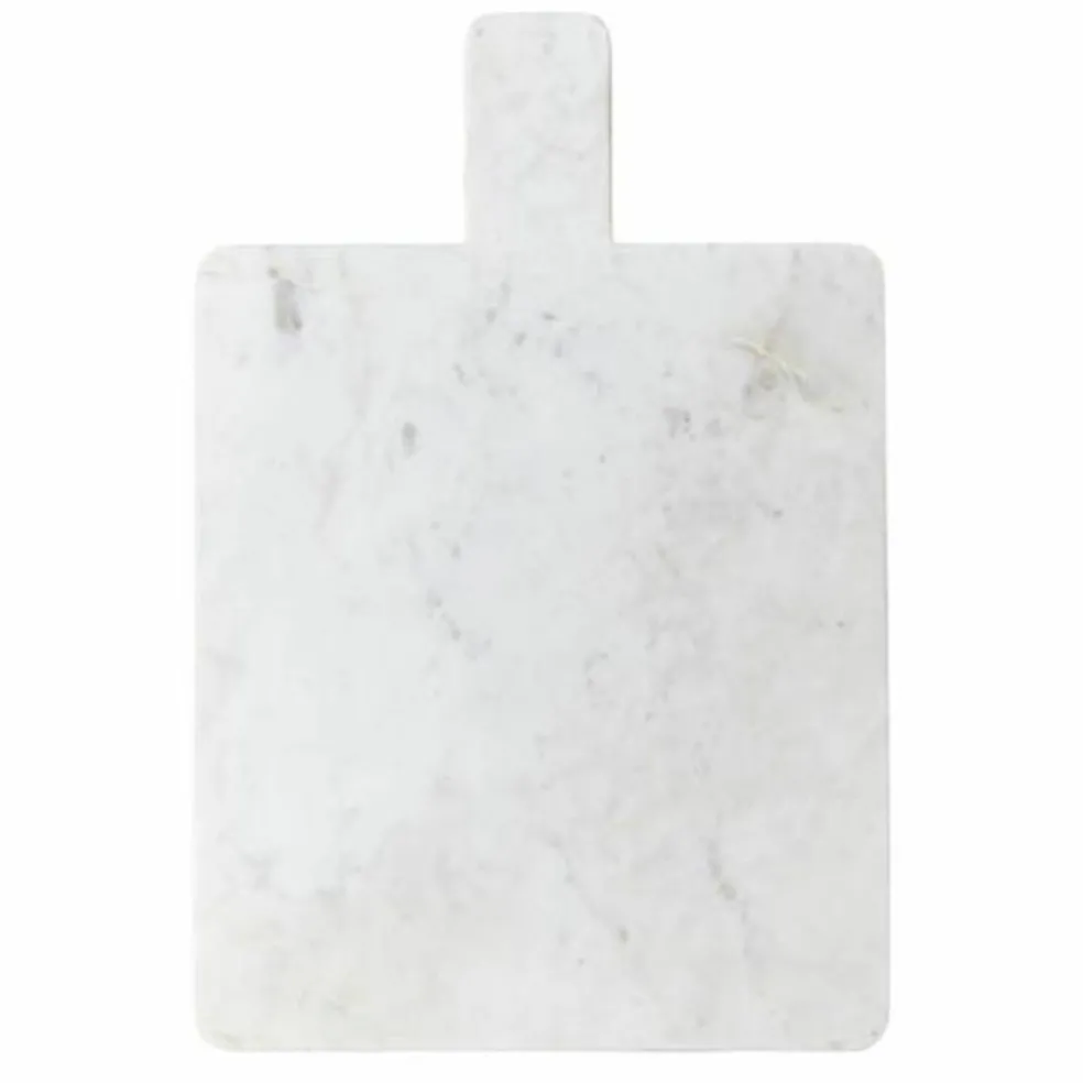 Adam serveringsbricka 45 × 30 cm, vit marmor