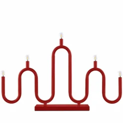 5 Adventsljusstake, röd