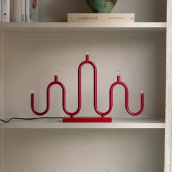 5 Adventsljusstake, röd