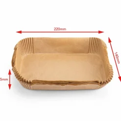 AFP-22 airfryer bakplåtspapper 22 × 14 × 4,5 cm, 50 stk.