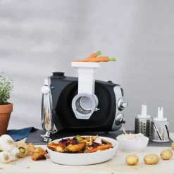 AKM 6230 köksmaskin + Deluxepaket, black chrome