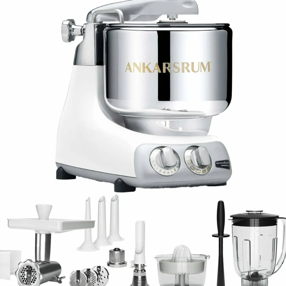 AKM 6230 Köksmaskin + Deluxepaket, Glossy white