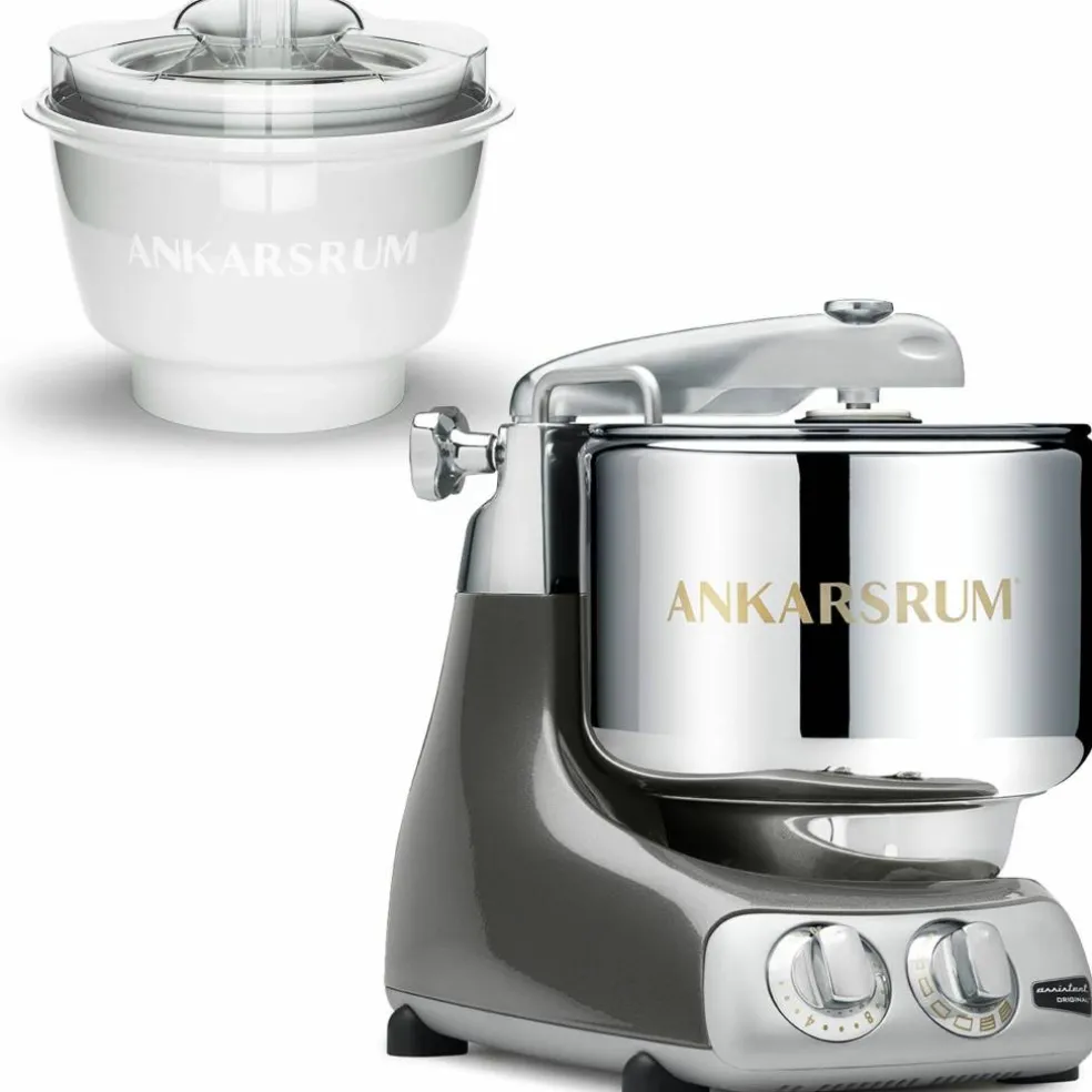 AKM 6230 köksmaskin med glassmaskin, silver