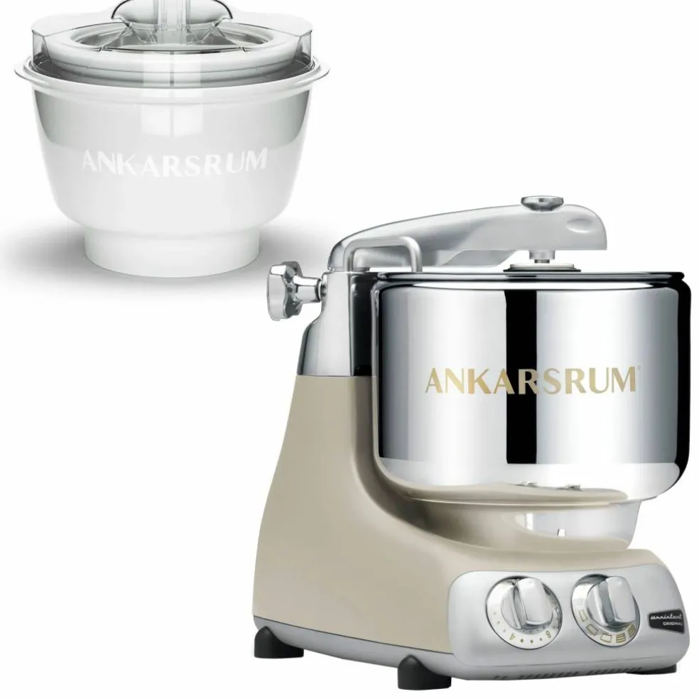 AKM 6230 köksmaskin med glassmaskin, ocean blue