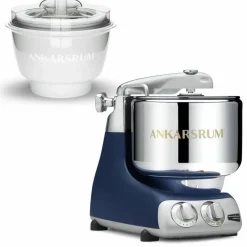 AKM 6230 köksmaskin med glassmaskin, sunbeam yellow