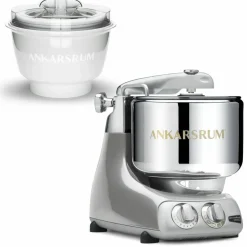 AKM 6230 köksmaskin med glassmaskin, sunbeam yellow