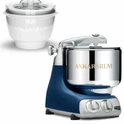 AKM 6230 köksmaskin med glassmaskin, black chrome