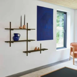 A-Light Shelf vägghylla 90x30 cm, olivgrön