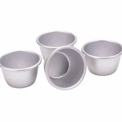 Aluminiumformar 4-pack Anodiserade 7.5 cm
