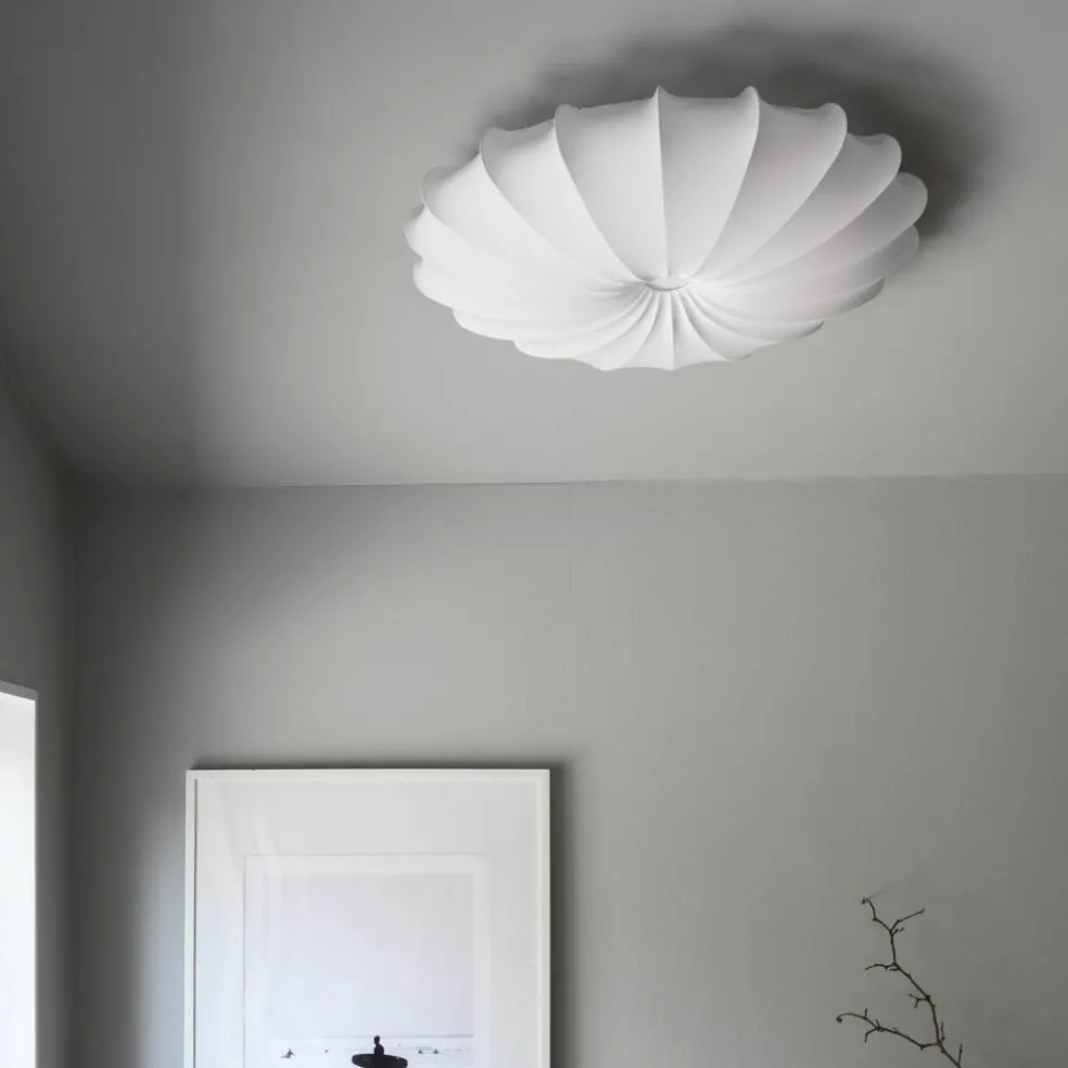 Anna plafond, bomull, vit, 60 cm