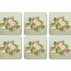 Antique Rose Glasunderlägg 6-pack