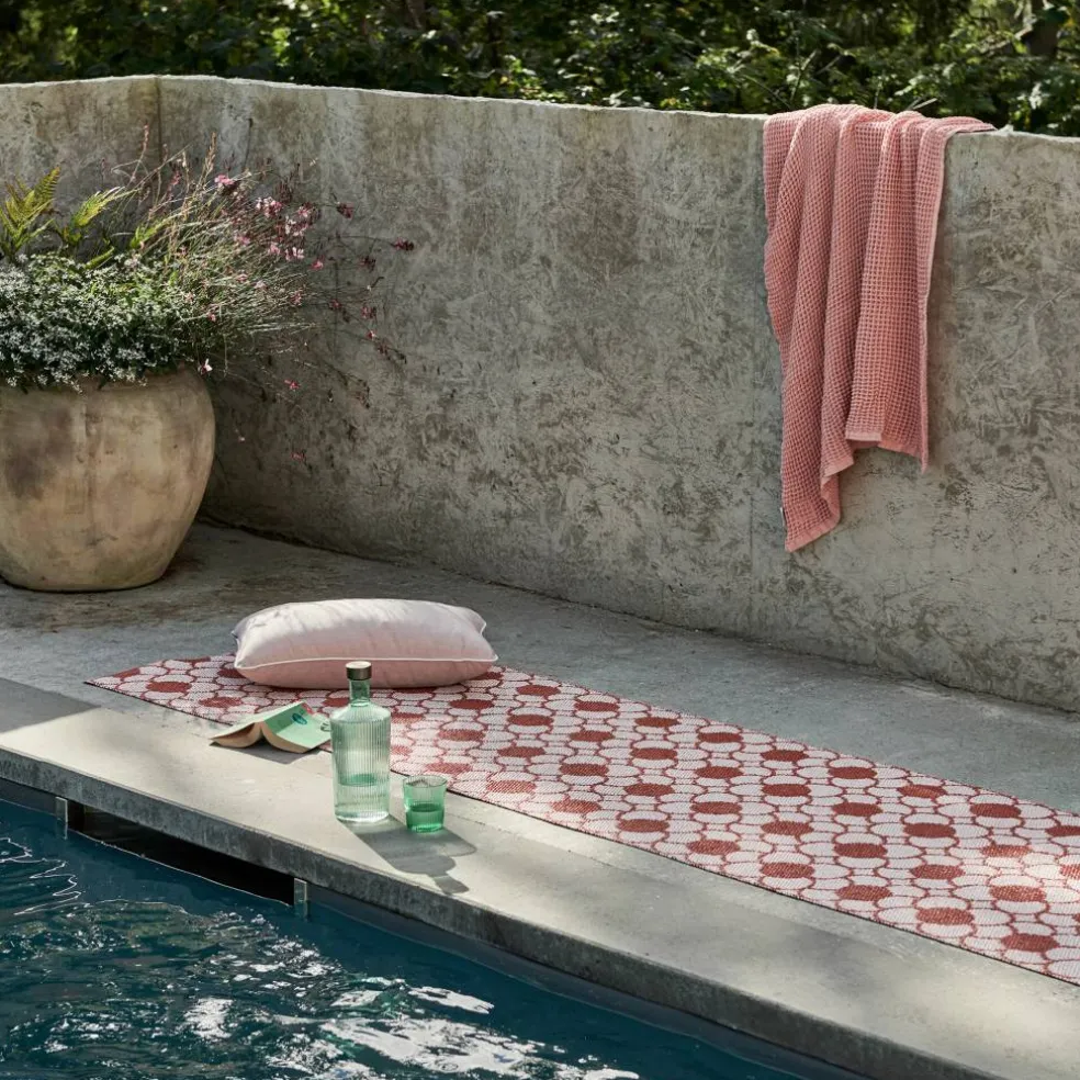 Anya matta 300 × 70 cm, brick/pearl pink