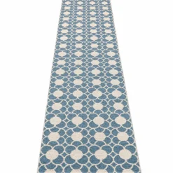 Anya matta 300 × 70 cm, river blue/vanilla