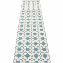 Anya matta 300 × 70 cm, river blue/vanilla