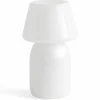 Apollo Portable bordslampa, white glass