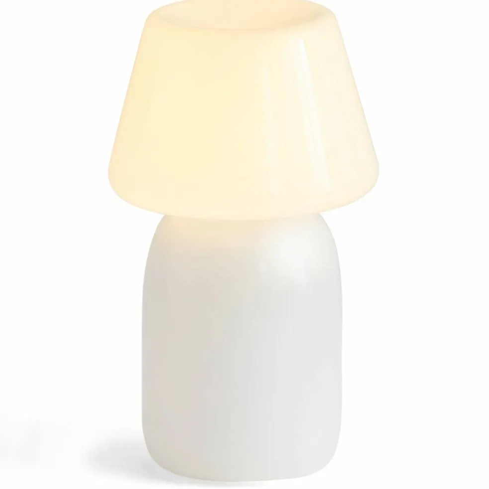 Apollo Portable bordslampa, white glass