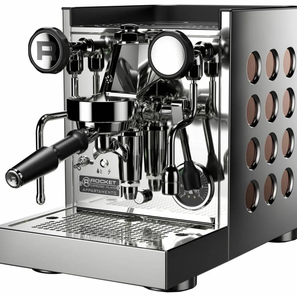 Appartamento TCA espressomaskin, krom/koppar