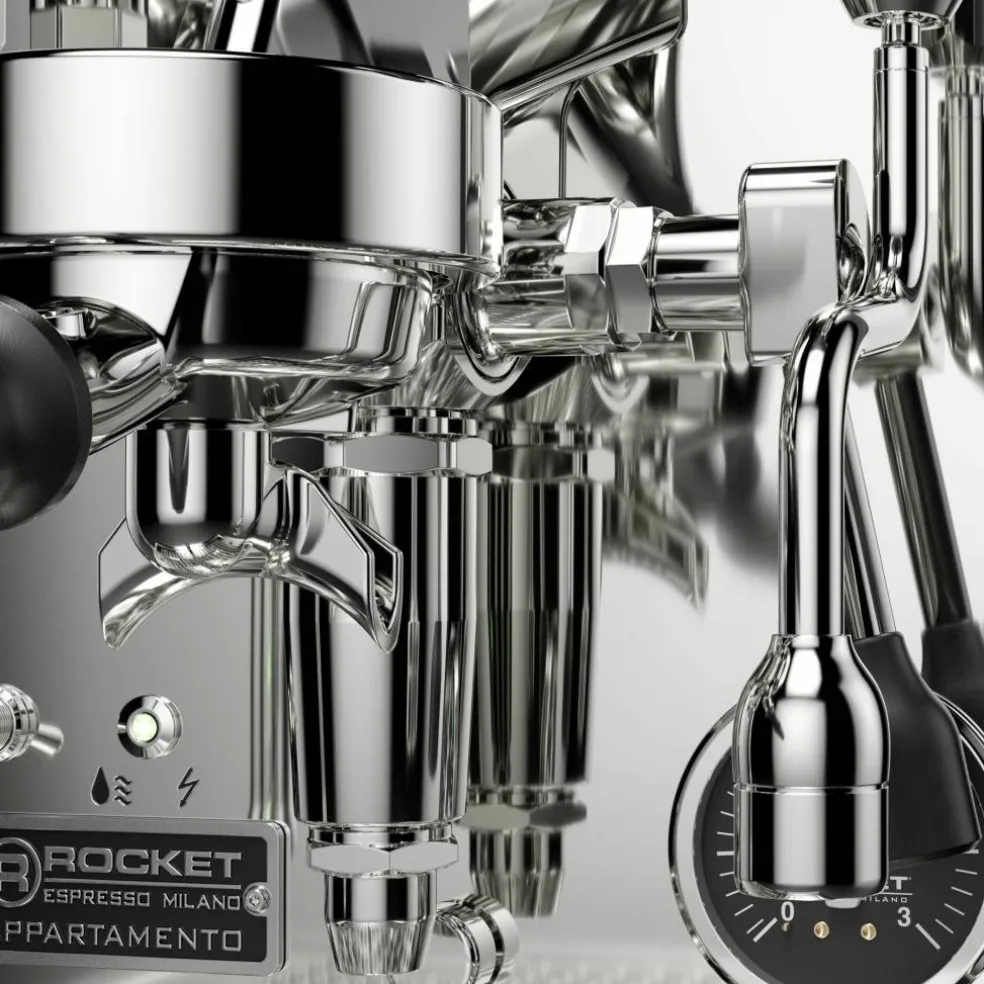 Appartamento TCA espressomaskin, krom/koppar