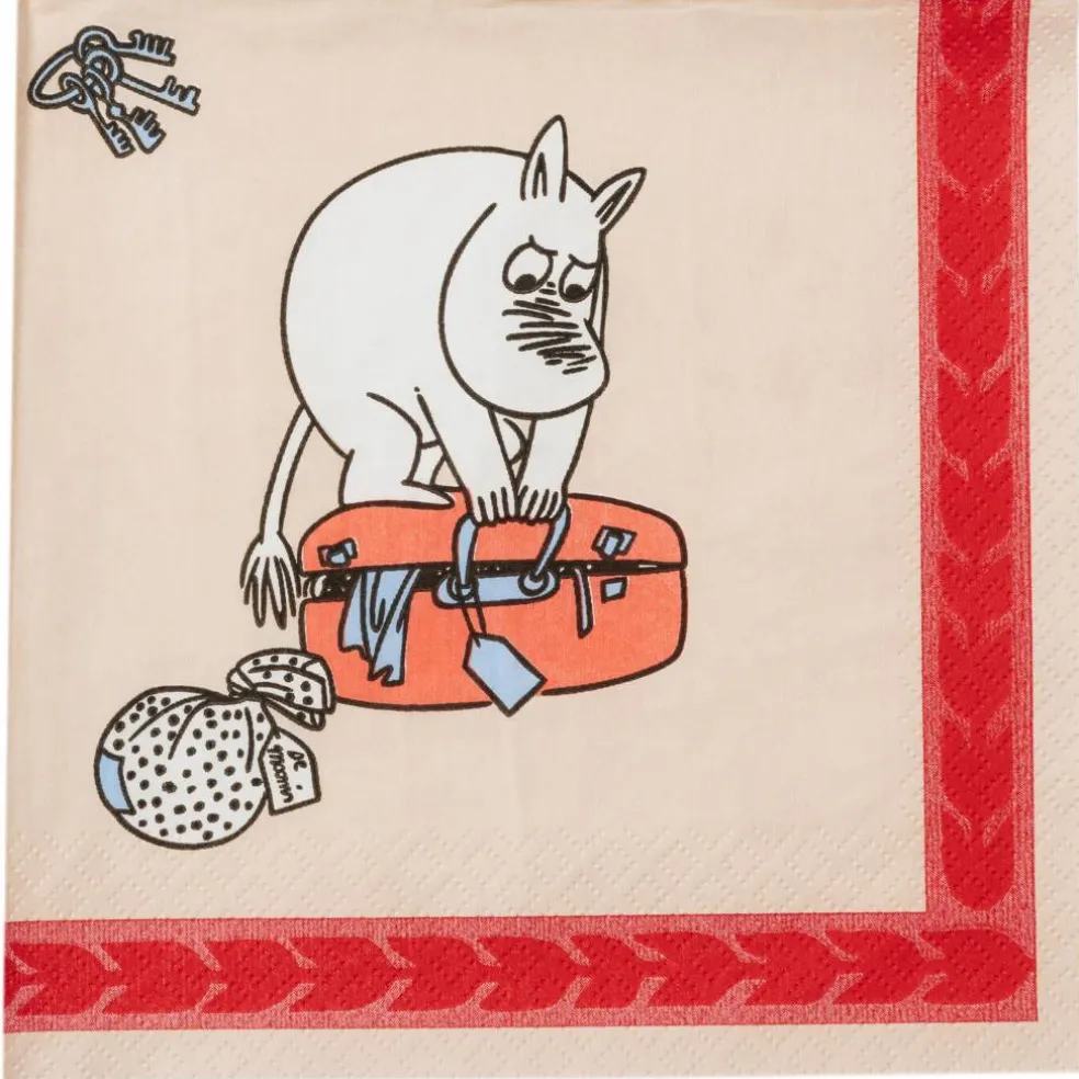 Arabia Mumin Redo för semester pappersservett 33 cm
