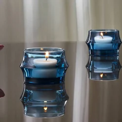 ARC ljuslykta 7 cm 2-pack, mörkblå