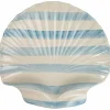 Armona stripe uppläggningsfat, vit/ljusblå