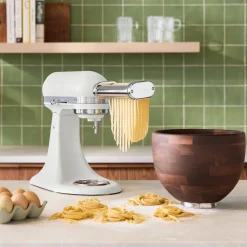 Artisan köksmaskin 4,7 liter med träskål i valnöt, porcelain