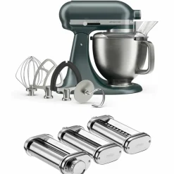 Artisan Plus köksmaskin 4,7 liter med pastasets, medallion silver