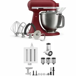 Artisan Plus köksmaskin med tillbehörspaket 4,7 liter, medallion silver