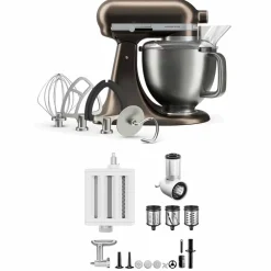 Artisan Plus köksmaskin med tillbehörspaket 4,7 liter, pebbled palm