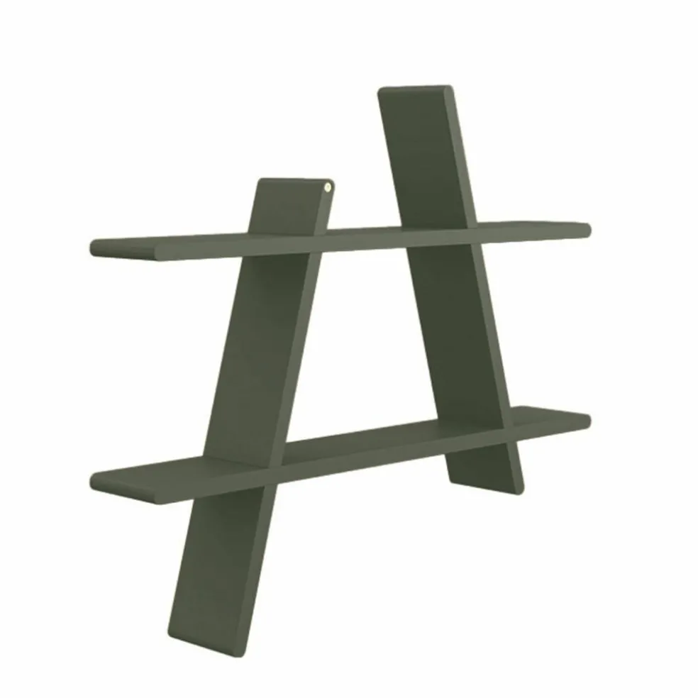A-shelf medium 52x46 cm, olivgrön