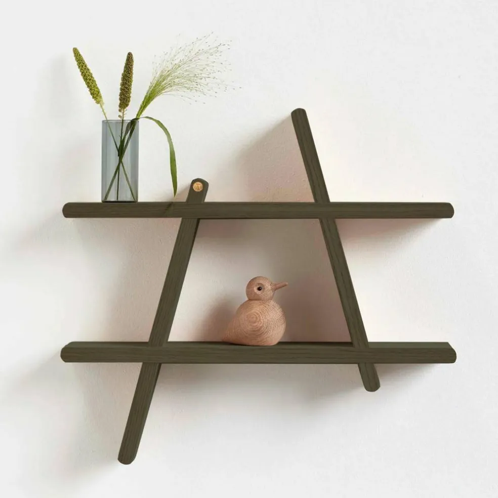 A-shelf medium 52x46 cm, olivgrön