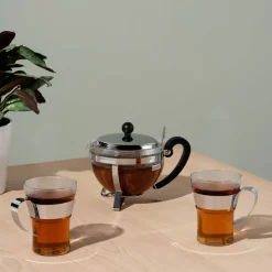 ASSAM Kaffeglas med krom handtag, 2 st. - 0,35 l