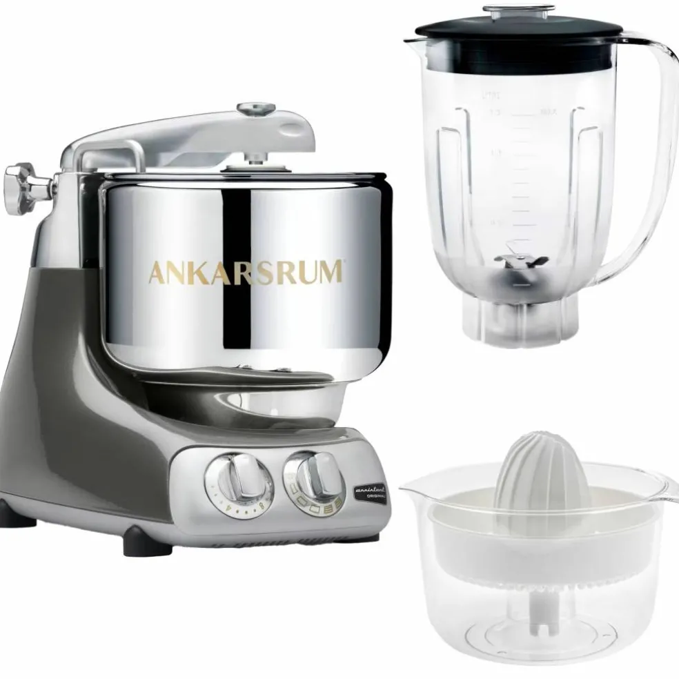 Assistent AKM6230 + mixerkanna & citruspress, silver