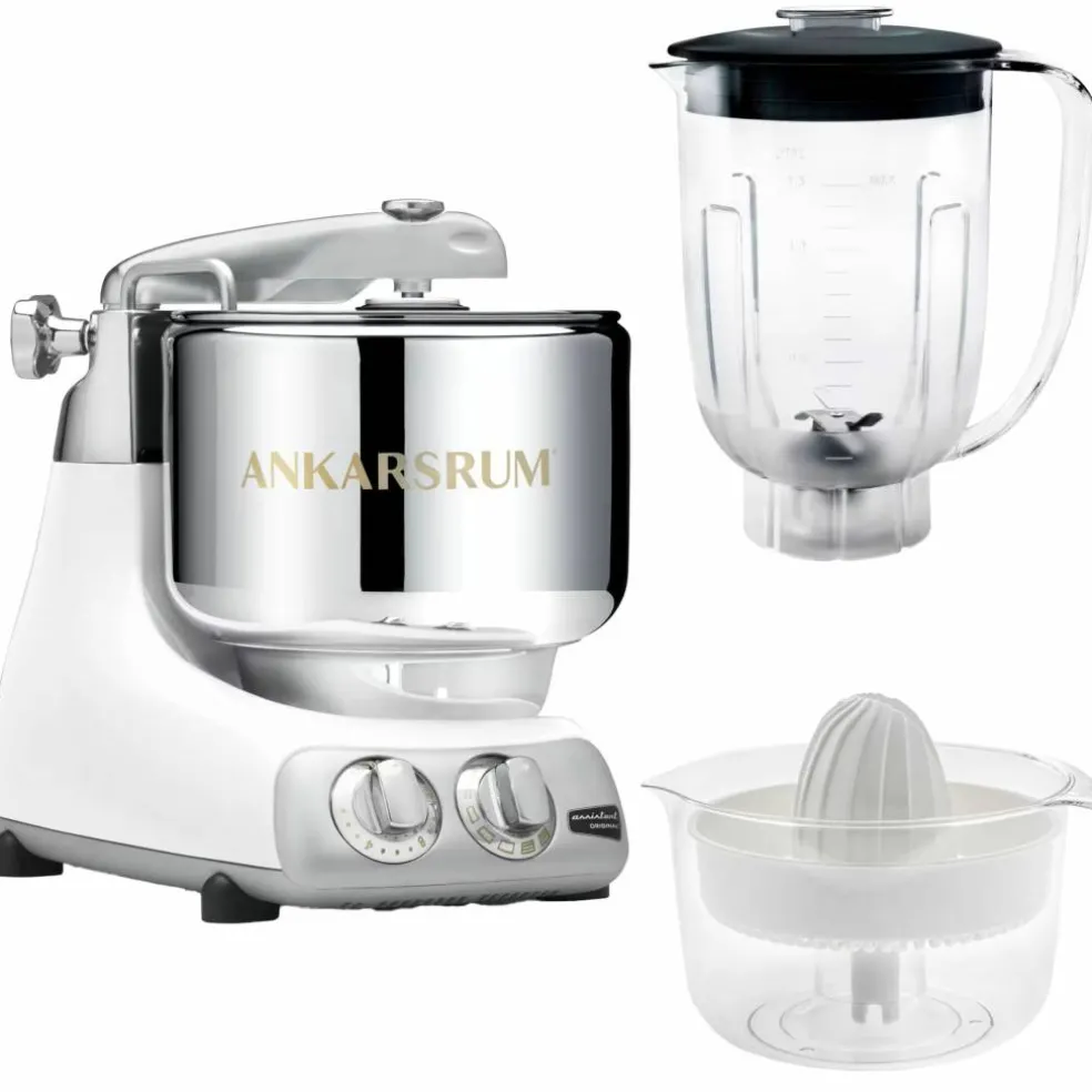 Assistent AKM6230 + mixerkanna & citruspress, silver