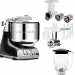 Assistent Original AKM 6230 köksassistent med köttkvarn, skärtillsats och mixerkanna, harmony beige