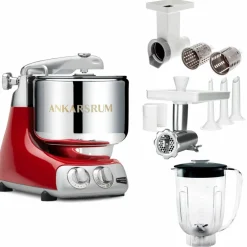 Assistent Original AKM 6230 köksassistent med köttkvarn, skärtillsats och mixerkanna, harmony beige