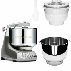 Assistent Original AKM 6230 köksmaskin med glasstillbehör och extra vispskål, sun beam