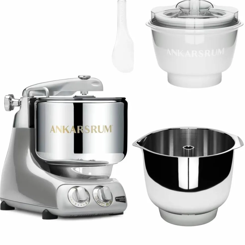 Assistent Original AKM 6230 köksmaskin med glasstillbehör och extra vispskål, harmony beige