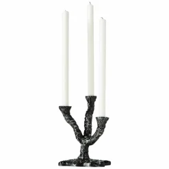 Ava ljusstake, antique dark grey