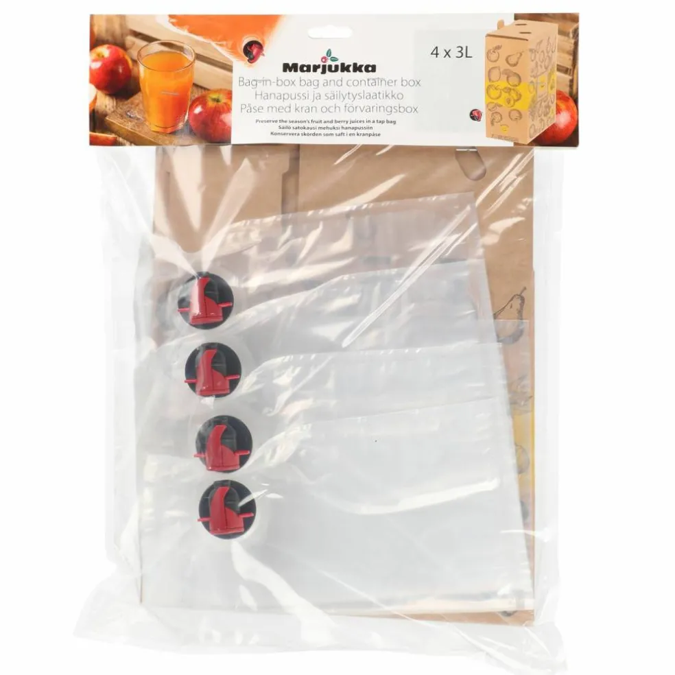 Bag In Box-påse med kran 3 liter 4-pack