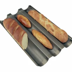 Baguetteplåt - 3 Baguetter Smala Rännor