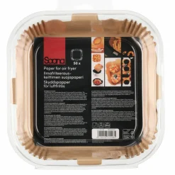 Bakplåtspapper till airfryer 25x20 cm, 50 st