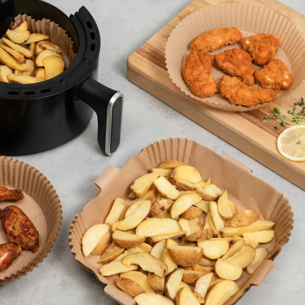 Bakplåtspapper till airfryer 25x20 cm, 50 st