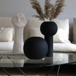 Ball vas, 10 cm, black