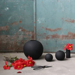 Ball vas, 10 cm, black