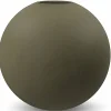 Ball vas, 20 cm, olive
